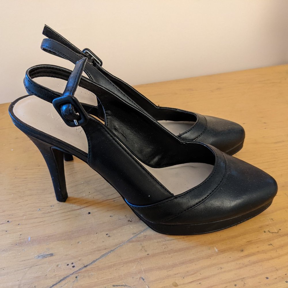 Nine West Black Sling Backs